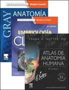 PACK GRAY ANATOMIA PARA ESTUDIANTES + EMBRIOLOGIA CLINICA 10ED + NETTER ATLAS DE ANATOMIA HUMANA