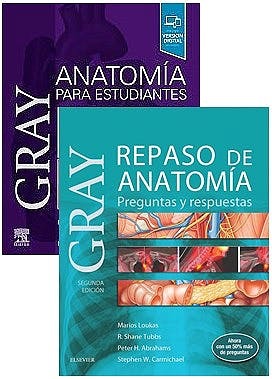 PACK GRAY ANATOMIA PARA ESTUDIANTES + GRAY REPASO DE ANATOMIA PREGUNTAS Y RESPUESTAS