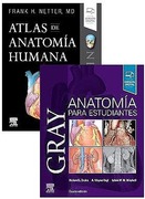 PACK GRAY ANATOMIA PARA ESTUDIANTES + NETTER ATLAS DE ANATOMIA HUMANA