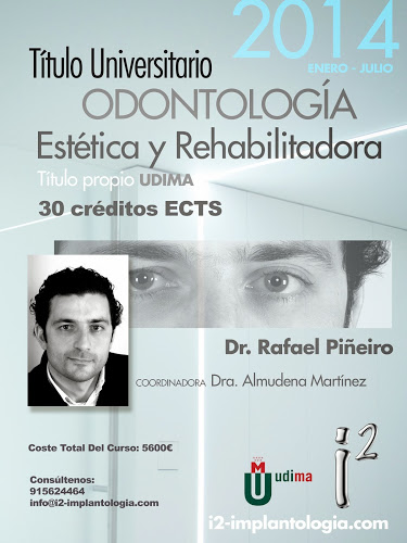 Título Universitario Odontología Estética y Rehabilitadora UDIMA Dr. Rafael Piñeiro I2-Implantología